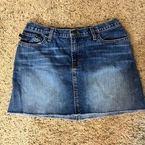 Abercrombie & Fitch Indigo Denim Mini Skirt